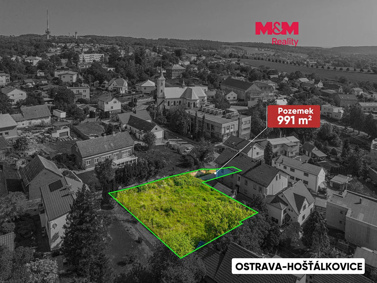 Prodej stavebního pozemku 991 m²